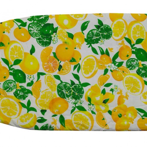 Σιδερόπανο ΚΟΜΒΟΣ  Polycotton με επένδυση αφρολέξ 140Χ50 Lemons & Oranges