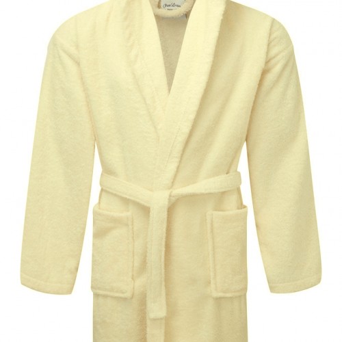 Bathrobe KOMBOS Towel with hood 420gr/m2 Cream Large