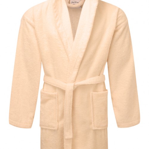 Bathrobe KOMBOS Towel with hood 420gr/m2 Light Pink Large