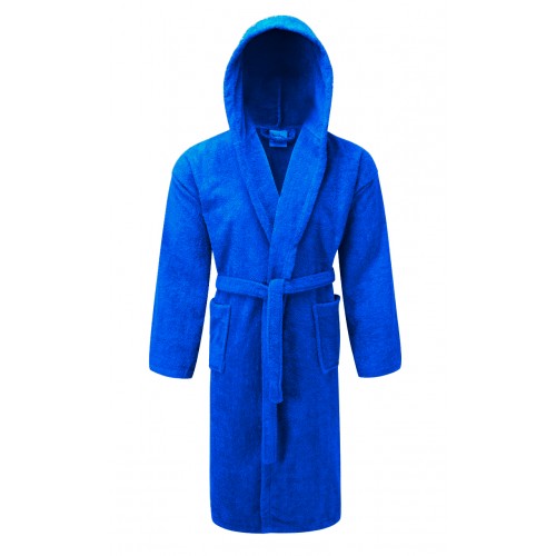 KOMBOS bathrobe Hooded towel 400gr/m2 100% Cotton Blue Extra Large