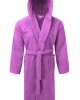 KOMVOS bathrobe Hooded towel 400gr/m2 100% Cotton Lilac Extra Extra Large