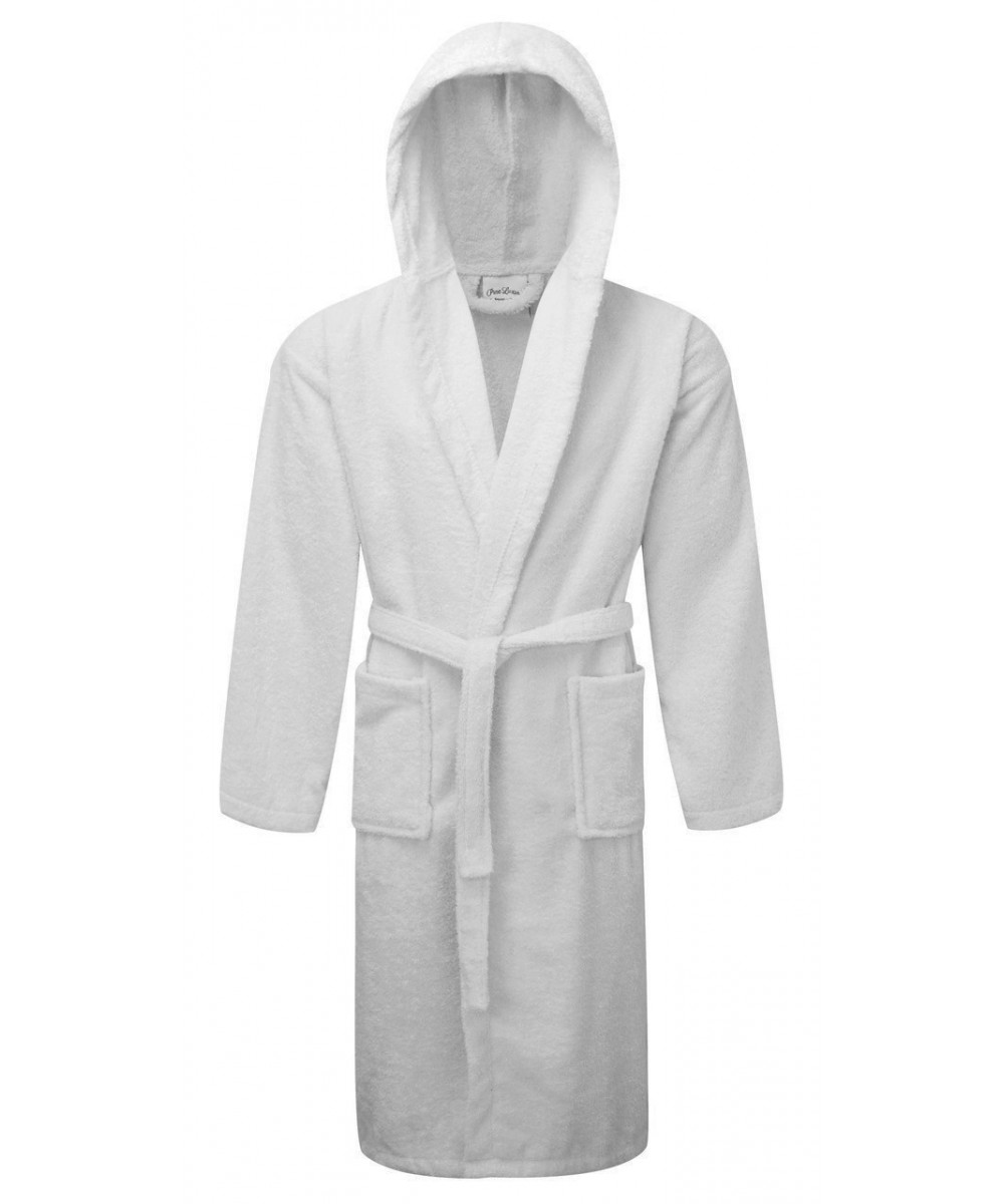 Bathrobe KOMBOS Towel with hood 400gr/m2 100% Cotton White Large