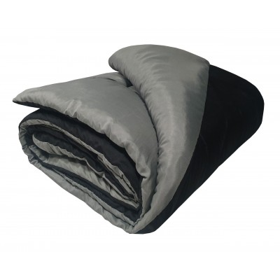 KOMBOS Microfiber Quilt Dark Gray - Black Single 160x240
