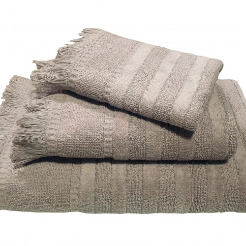Le Blanc Jacquard Penne Towel 550gr/m2 PAROS Gray Hand 30x50