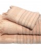 Le Blanc Jacquard Penne Towel 550gr/m2 PAROS Peach Hand Towel 30x50