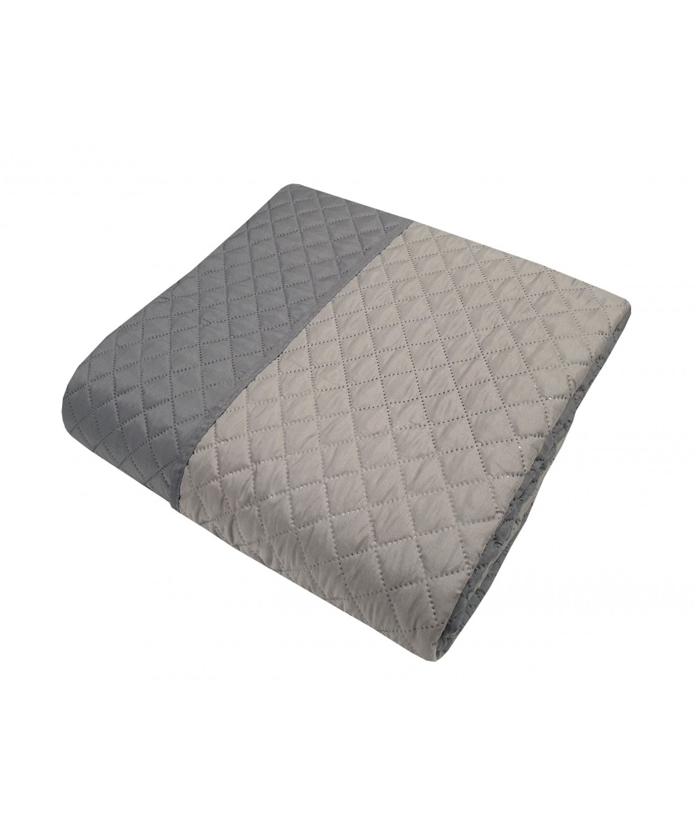 Κουβερλί Le Blanc Microfiber ULTRASONIC 90gr/m2 NEW ΜΕ ΡΕΛΙ ΓΚΡΙ - ΑΝΟΙΧΤΟ ΓΚΡΙ Σούπερ Υπερδιπλο 240Χ260