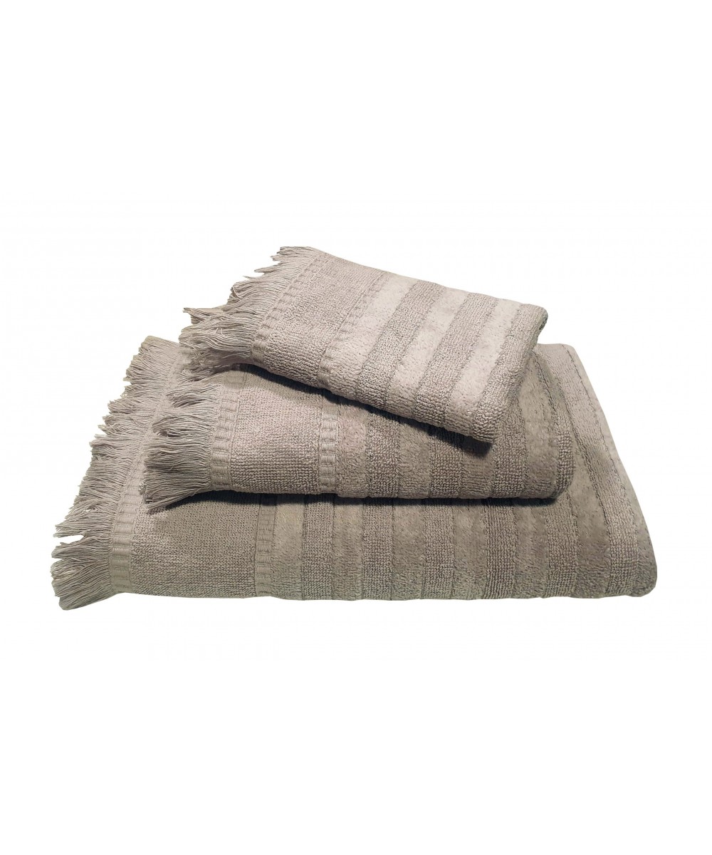 Le Blanc Jacquard Penne Towel 550gr/m2 PAROS Gray Face Towel 50x90