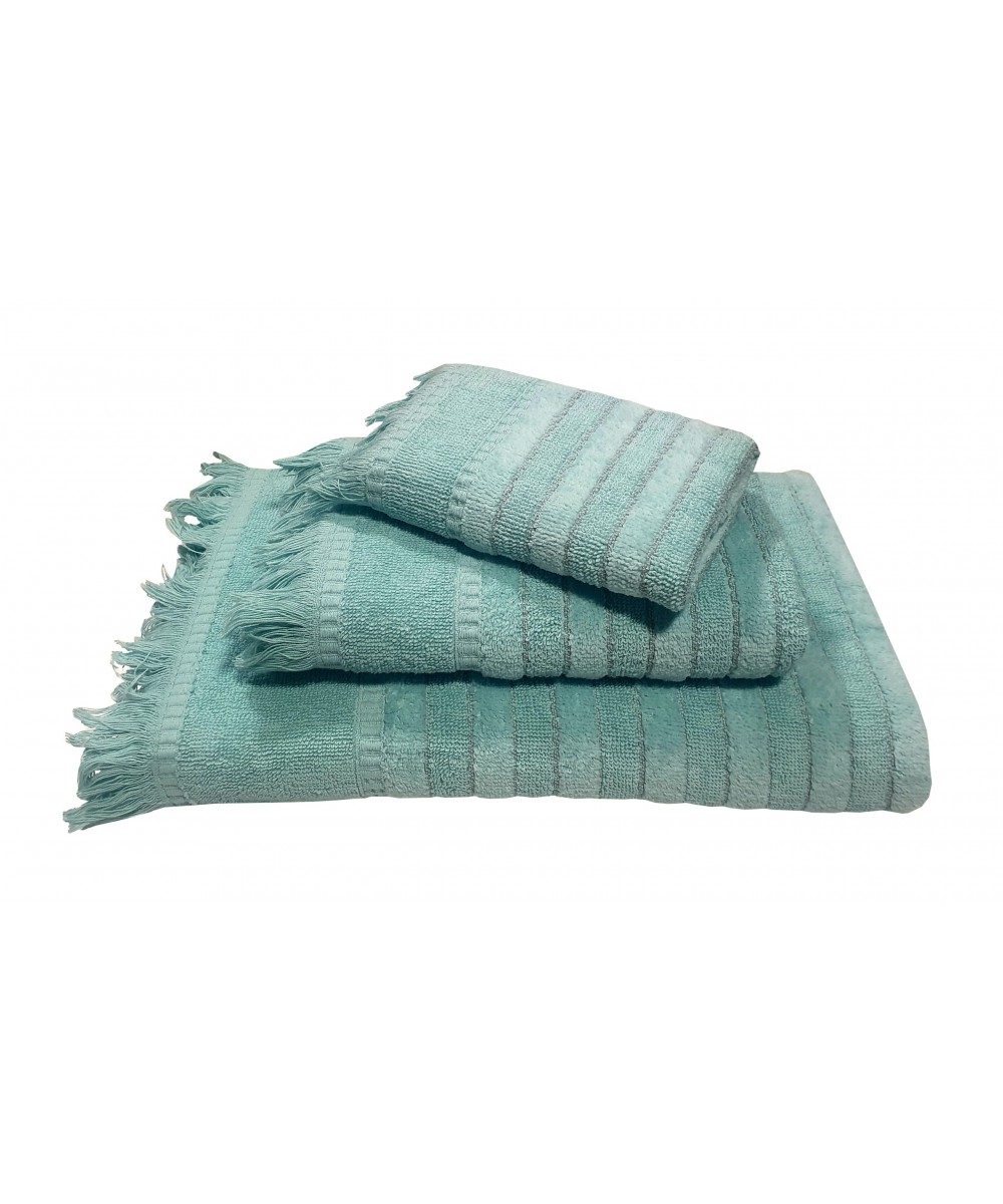 Le Blanc Jacquard Penne Towel 550gr/m2 PAROS Mint Face Towel 50x90