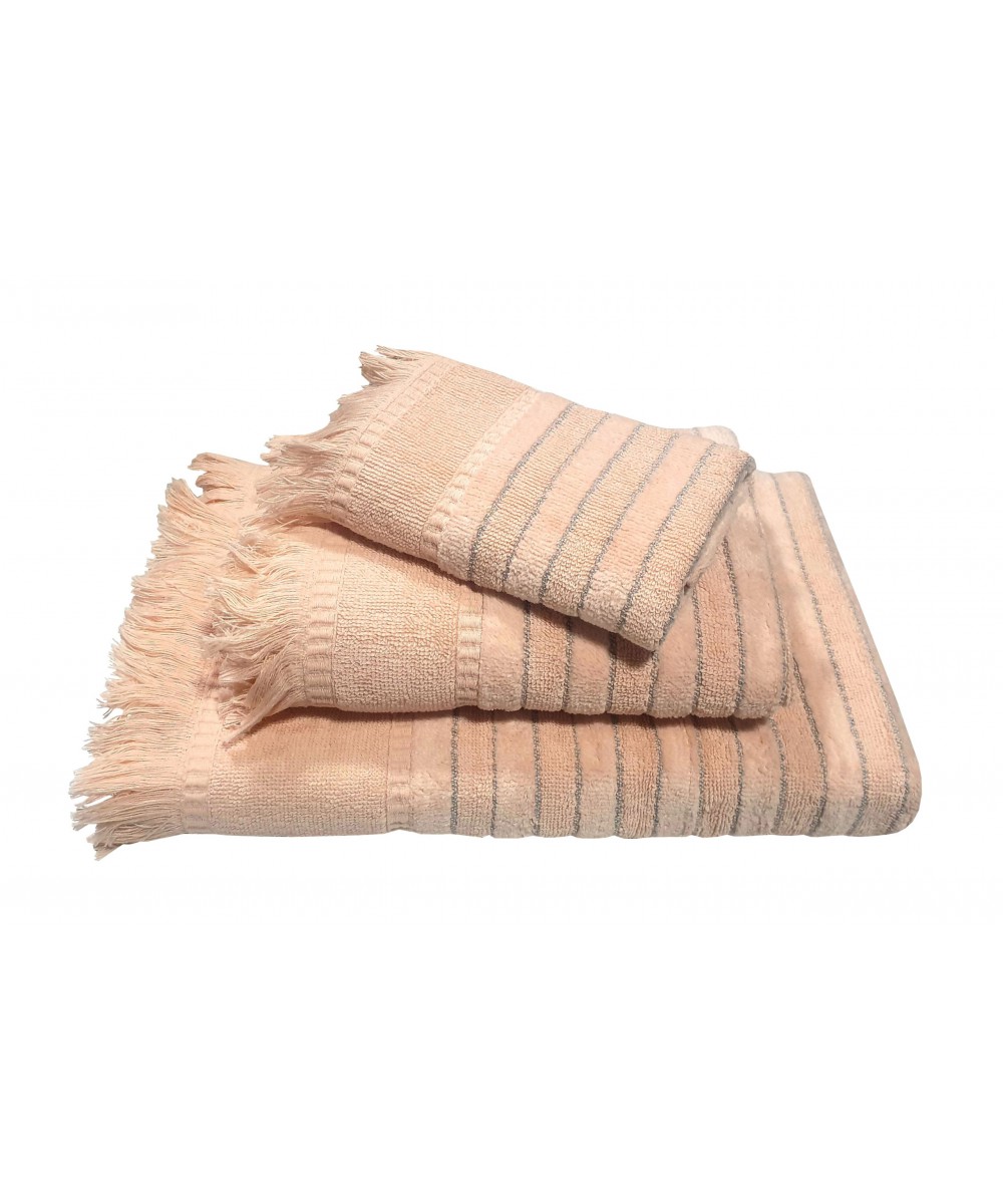 Le Blanc Jacquard Penne Towel 550gr/m2 PAROS Peach Face Towel 50x90