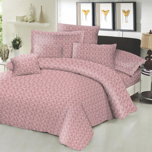 Sheet set KOMBOS Cotton Line Printed Fern Rotten Apple Extra double with elastic 170x200 22
