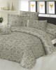 Sheet set KOMBOS Cotton Line Printed Lahor Beige Extra double with elastic 170x200 22