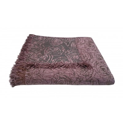 Throw KOMBOS Chenille 2th 180x240 Rose Lilac