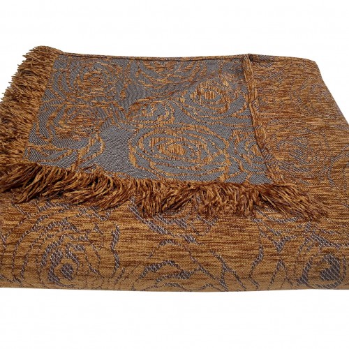 Throw KOMBOS Chenille 2th 180x240 Rose Light Brown