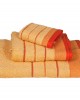 Πετσέτα Le Blanc Πεννιέ 550γρ/μ2 ρίγα νηματοβαφή Ανοιχτό Πορτοκαλί Σώματος 80x145