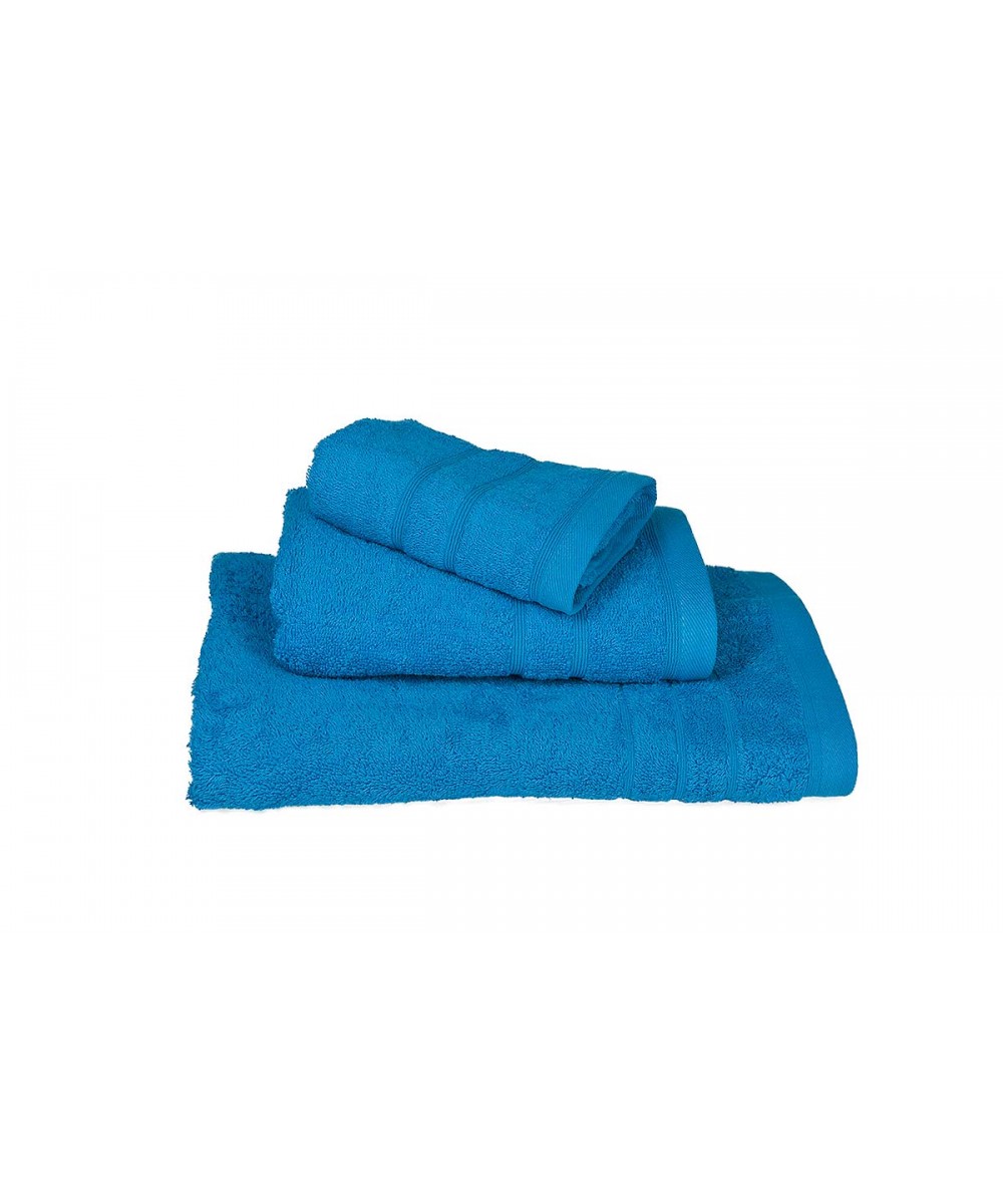 Towel Set 3 pcs KOMBOS Penny 500g/m2 Turquoise (40x60, 50x90, 75x145)