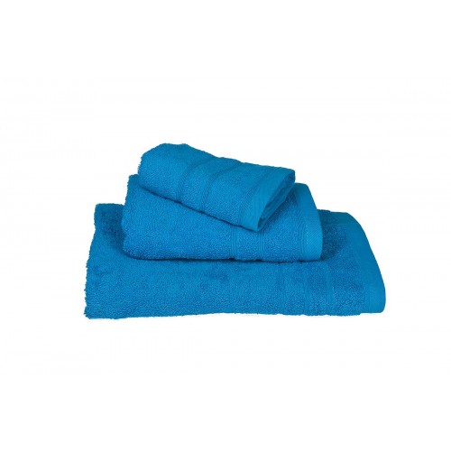 Towel Set 3 pcs KOMBOS Penny 500g/m2 Turquoise (40x60, 50x90, 75x145)