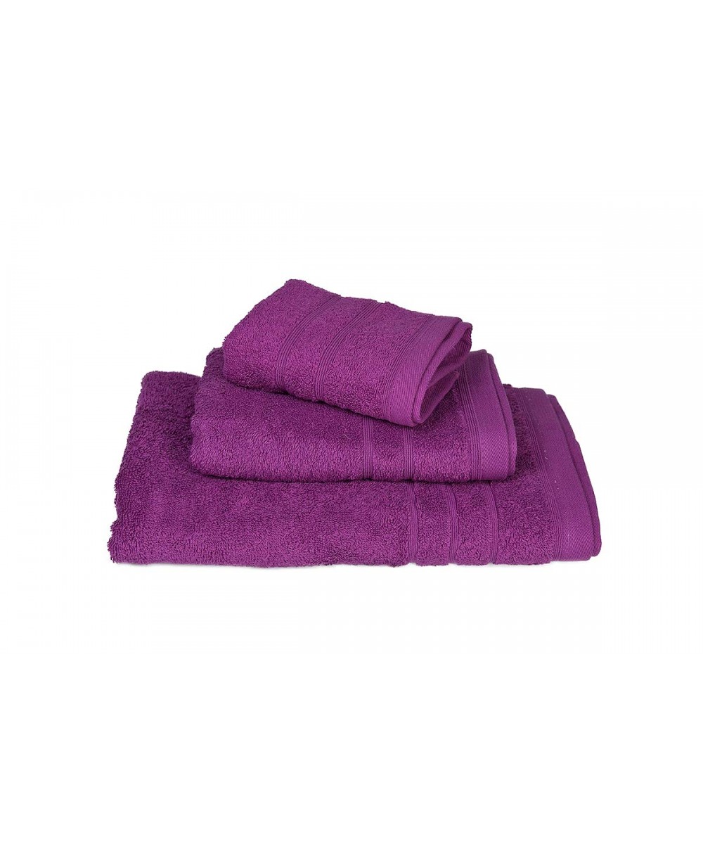 Towel KOMBOS Pennie 500g/m2 Purple Body 75x145