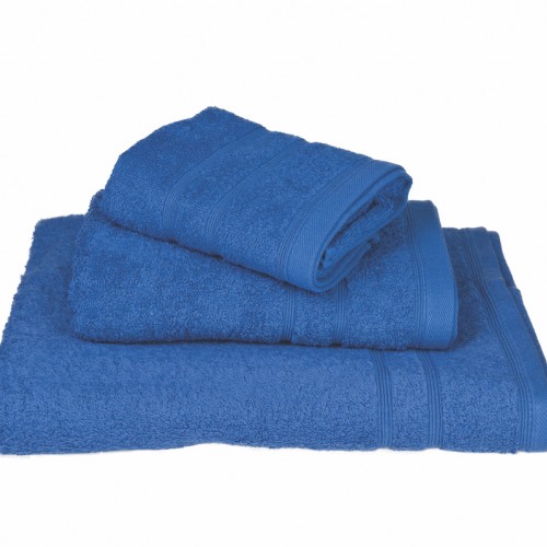 Πετσέτα ΚΟΜΒΟΣ Πεννιέ 500γρ/μ2 Μπλε Σώματος 75x145