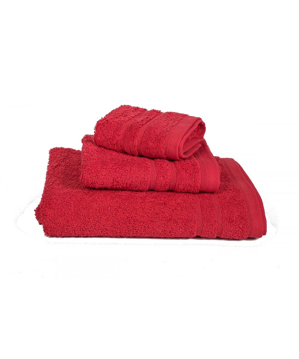 KOMVOS Pennie Towel 500g/m2 Red Face Towel 50x90