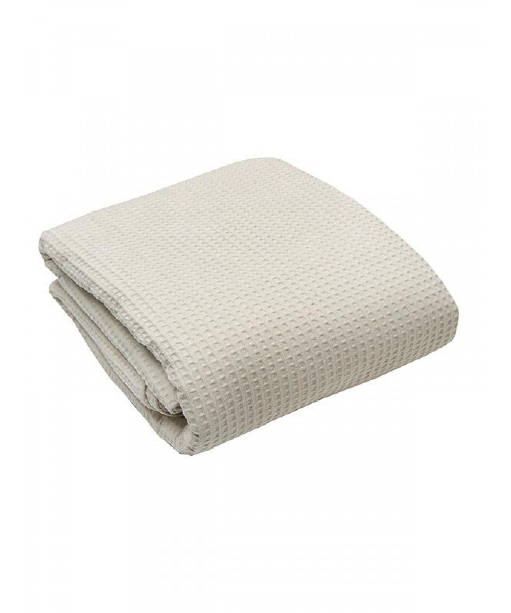 Super Double Pique Blanket Hotel Sanforized Beige 230X265 - 7000008601-2