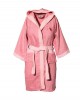 Lilac children's bathrobe with hood