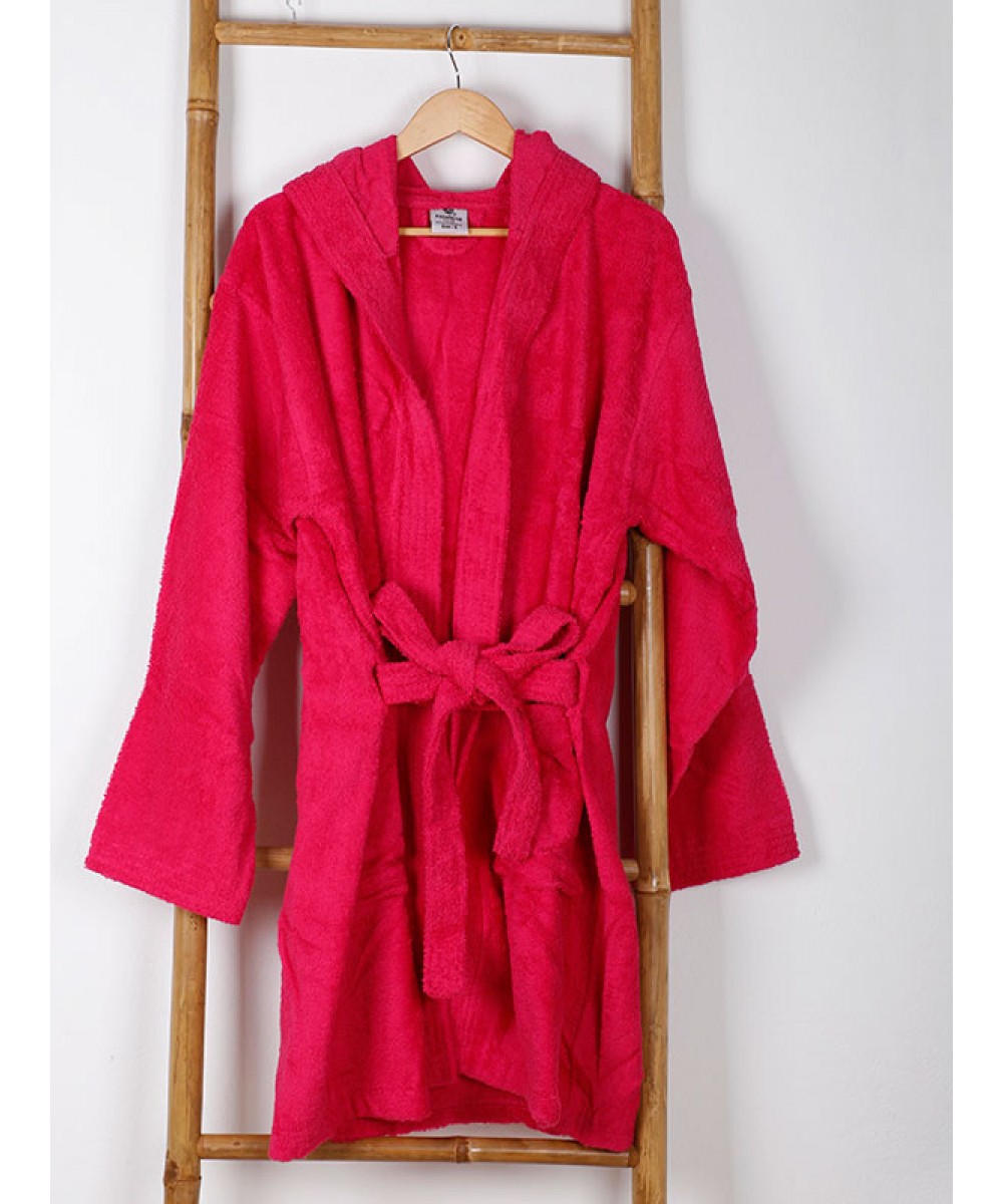 Mini Fuxia bathrobe