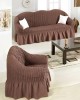 Goufre Brown sofa cover