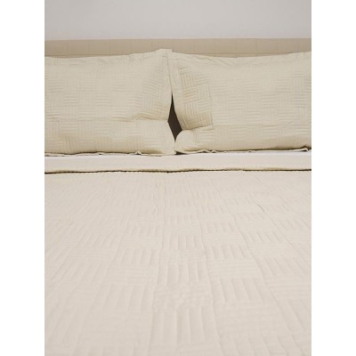 Embroidered Percale Blanket Beige Super Double (220x240)