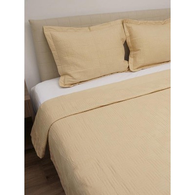 Cream Embroidered Percale Blanket Super Double (220x240)