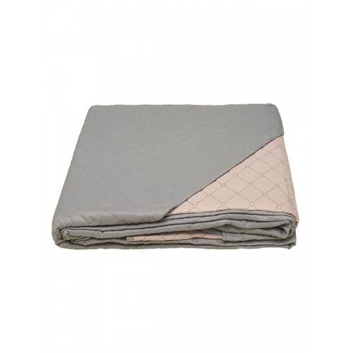 Fiber Gray/Pink Single Blanket (160x220)