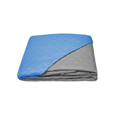 Fiber Gray/Blue Single Blanket (160x220)