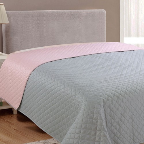Blanket Fiber Grey/Pink King Size (240x250)