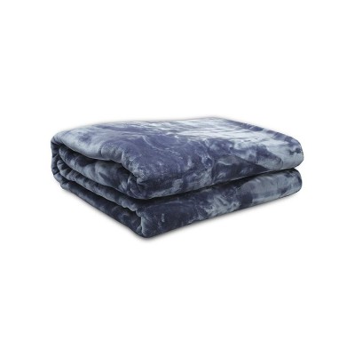 Κουβέρτα βελούδινη Iris Blue Μονή (160x220)