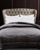 Coral Anthracite Extra Double Duvet Cover (220x240)