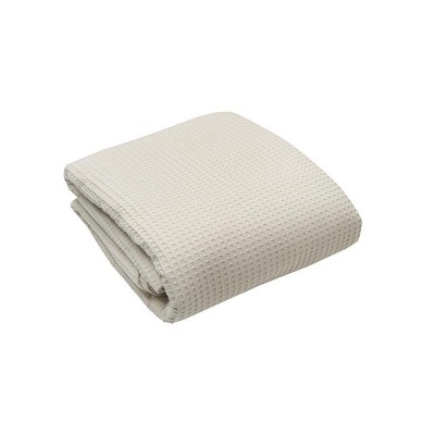 Κουβέρτα πικέ cotton Beige Υπέρδιπλη (230x265)