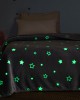 Stars Pink fluorescent crib blanket 110x140