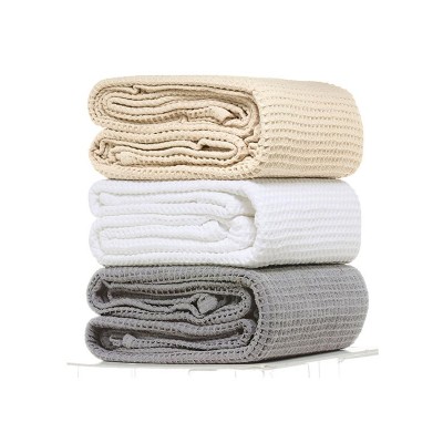 Κουβέρτα πικέ cotton Beige Μονή (165x265)