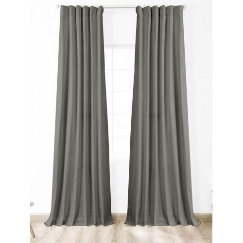 Blackout curtain Gray 150x280