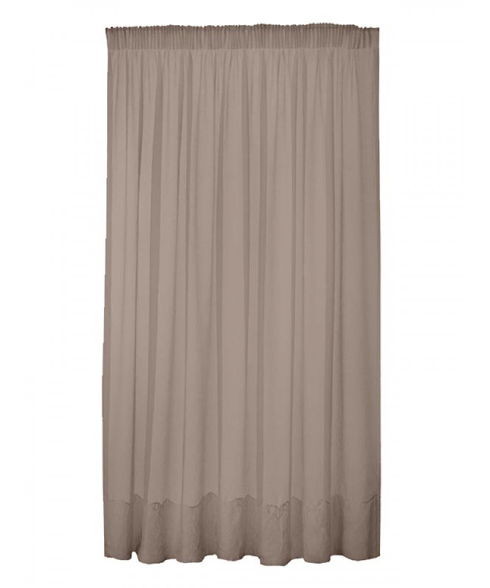 Mocha gauze curtain 300x280