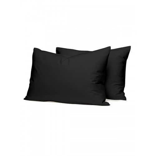 Pillowcases Cotton Feelings 111 Black 50x70