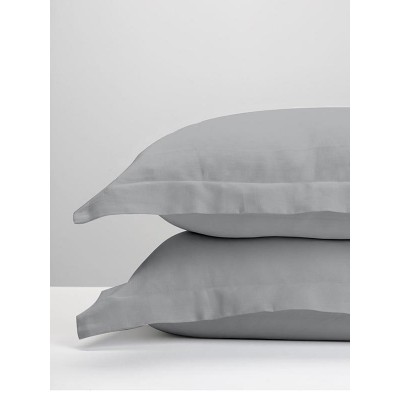 Cushion covers Oxford Satin Light Gray 50x70