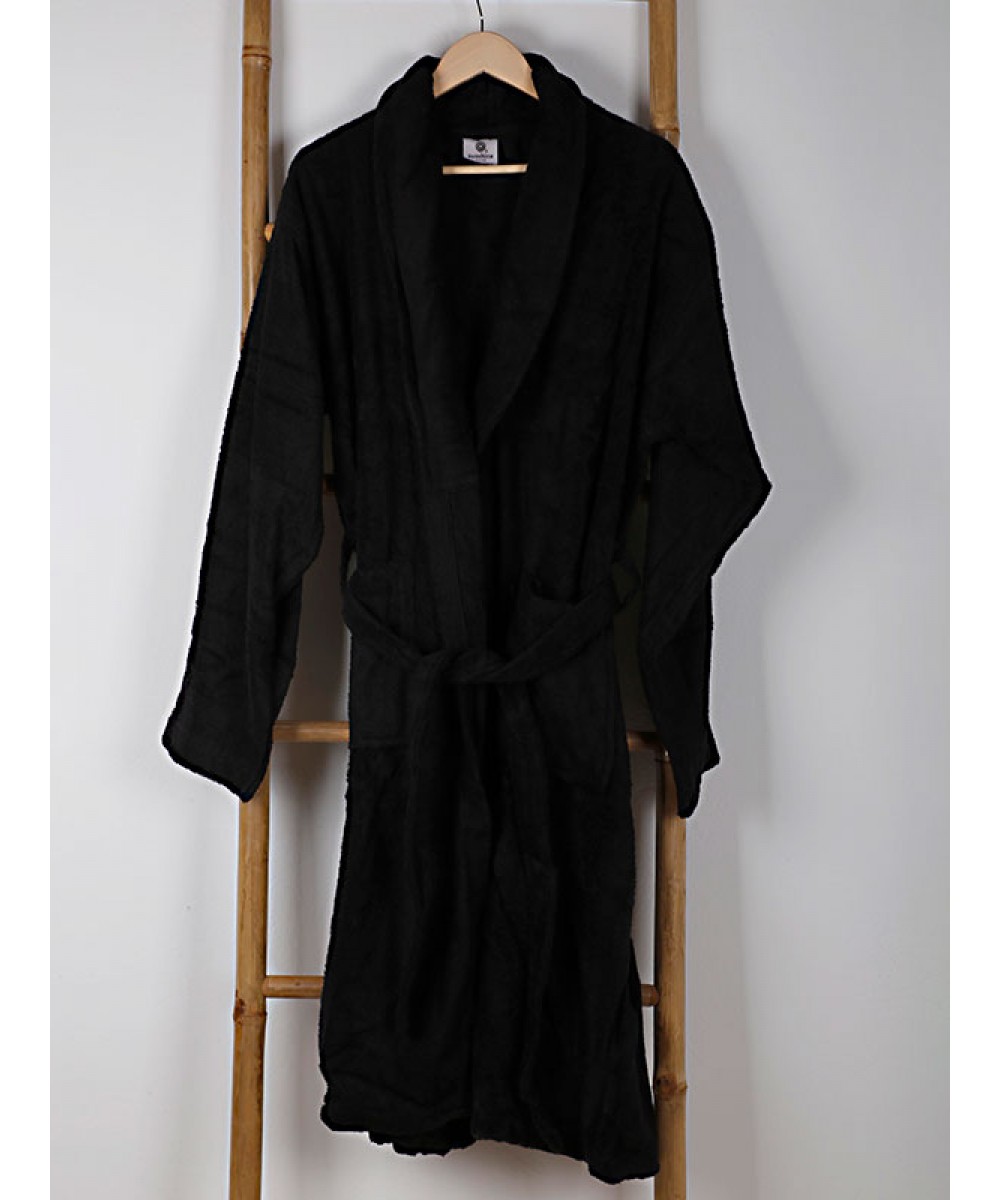 Sato Black Large bathrobe