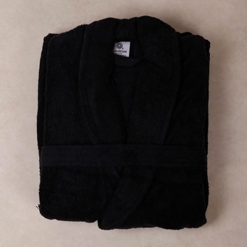 Sato Black Large bathrobe