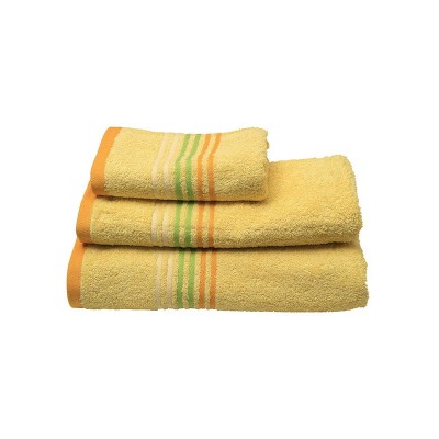 Πετσέτα πενιέ Stripes Yellow Χεριών (40x60)