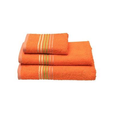 Stripes Orange Face Towel (50x100)