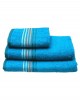 Πετσέτα πενιέ Stripes Turquoise Προσώπου (50x100)