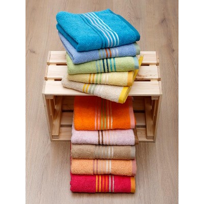 Stripes Yellow Face Towel (50x100)