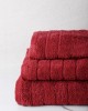 Combed towel Dory 12 Bordeaux Set of 3 pcs.