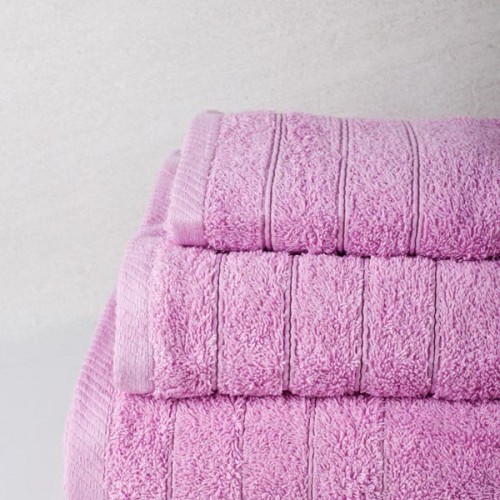 Combed towel Dory 16 Lila Set of 3 pcs.