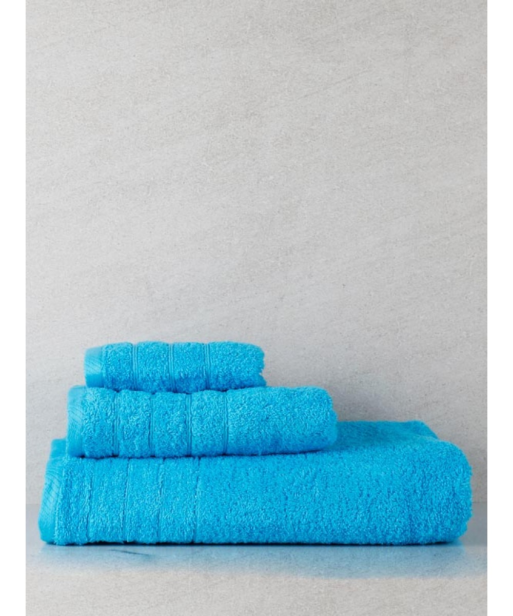 Combed towel Dory 2 Turquoise Set of 3 pcs.